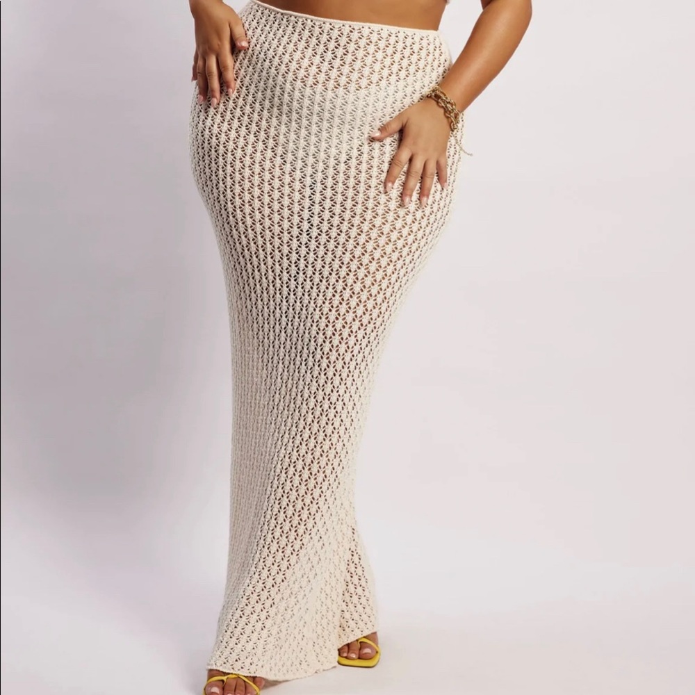 ROSELLA MESHKI CROTCHET SET- CREAM NWT